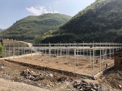 貴州玻璃溫室施工現(xiàn)場(chǎng)